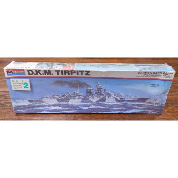 Monogram DKM Tirpitz Model Kit 16 Inch New in Box - Picture 1 of 5